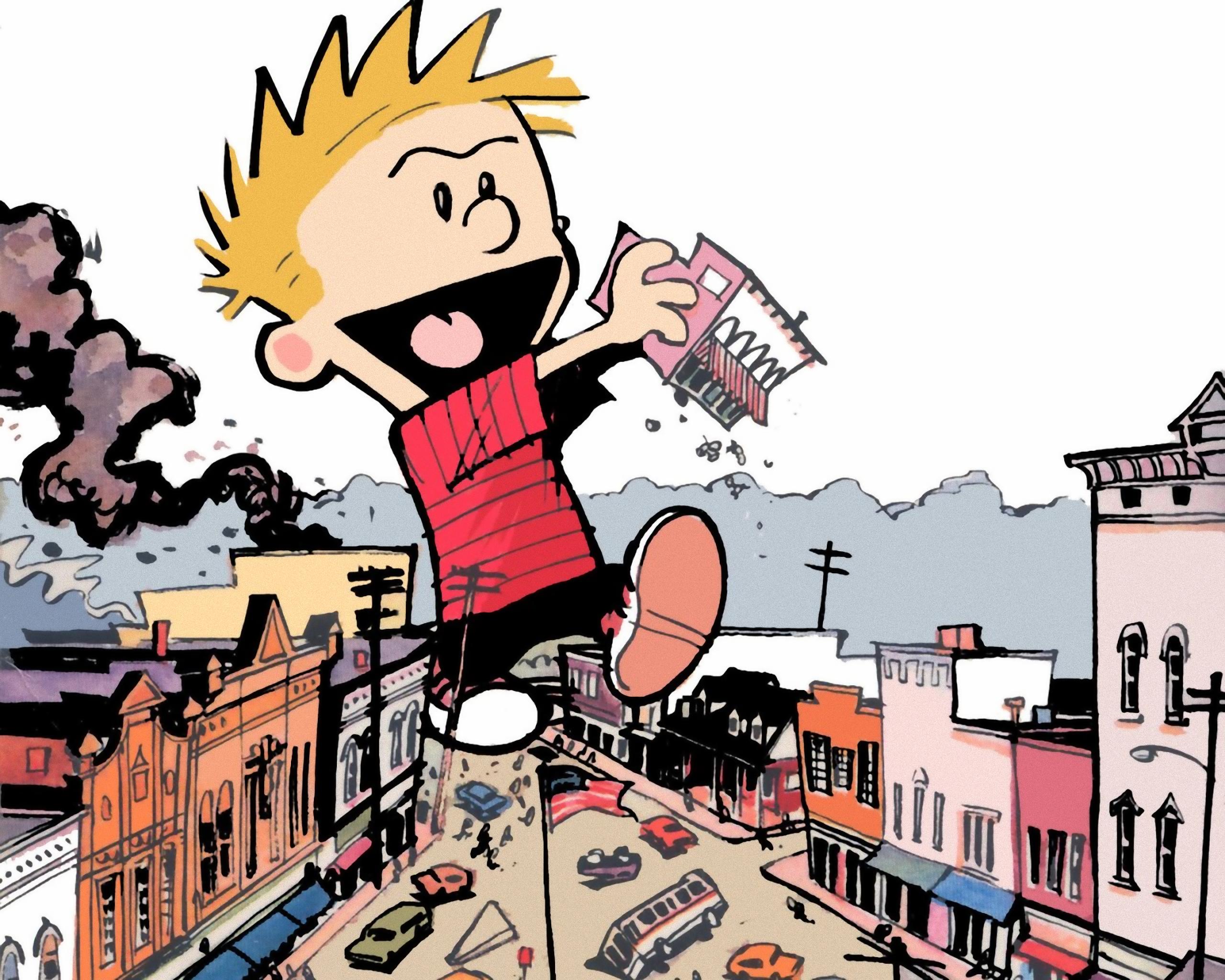 Comics Calvin And Hobbes Hd Wallpaper