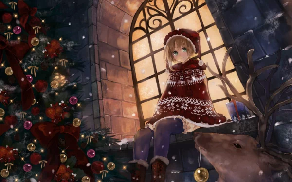 Anime Christmas anime christmas HD Desktop Wallpaper | Background Image