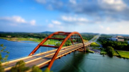 Texas Austin Pennybacker Bridge man made bridge HD Desktop Wallpaper | Background Image