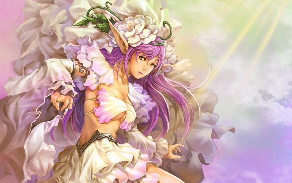 Anime Women Elf HD Wallpaper | Background Image