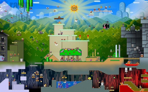 Video Game Mario SNES Super Nintendo Super Mario World Collage Nintendo HD Wallpaper | Background Image
