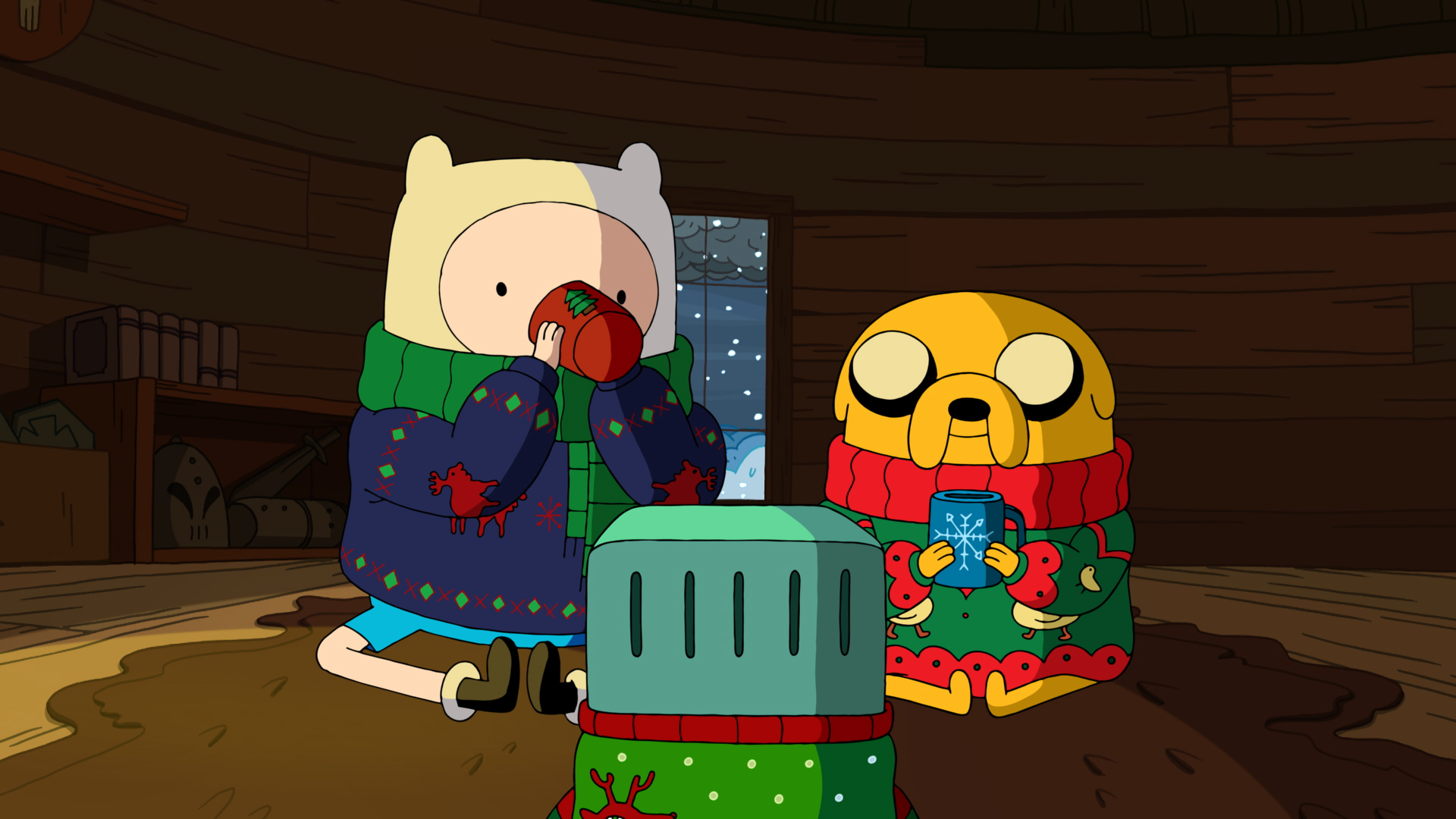 Adventure Time: Finn and Jake Cozy Moments HD Wallpaper