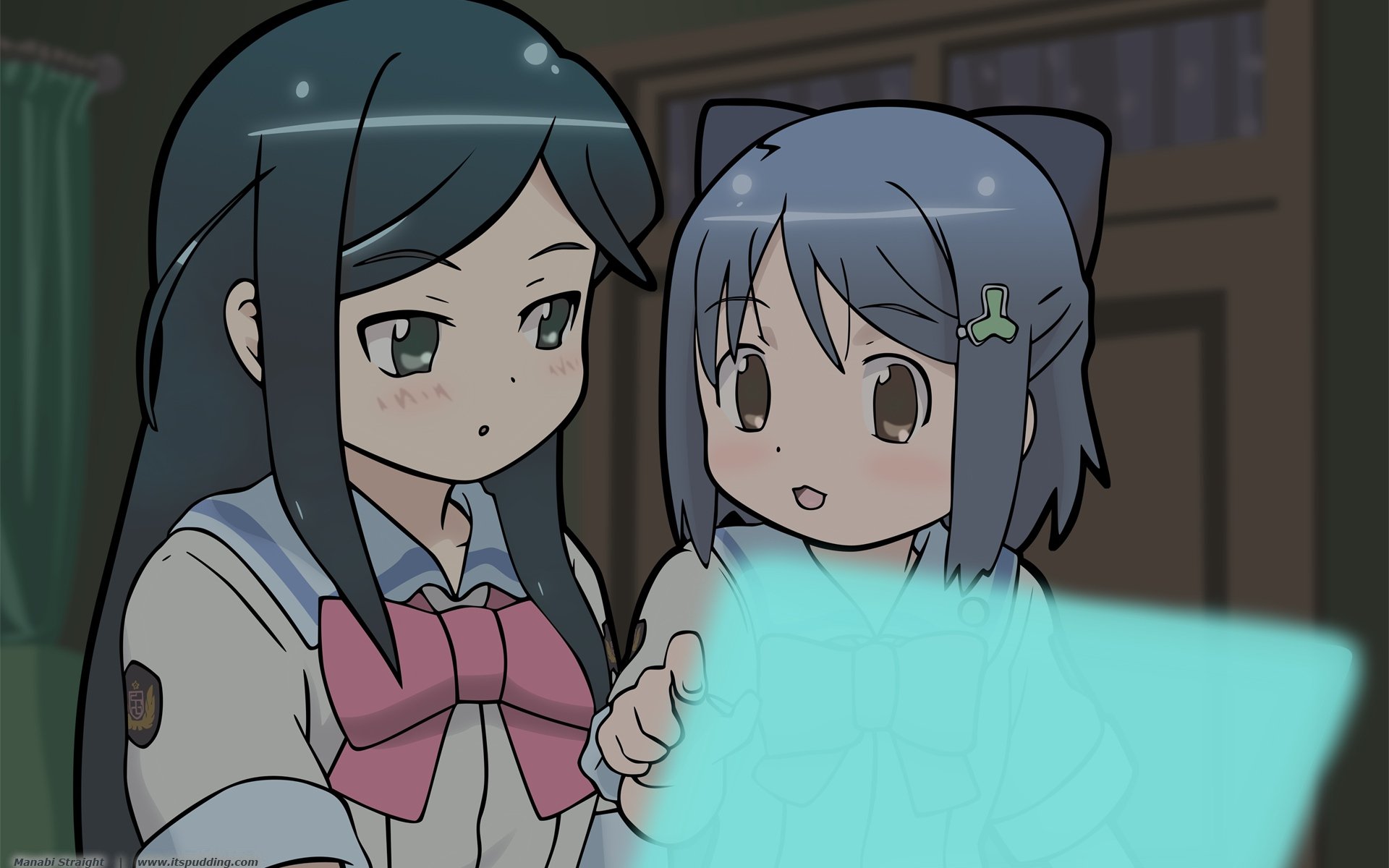 Download Inamori Mika Etoh Mei Anime Gakuen Utopia Manabi Straight! HD Wallpaper