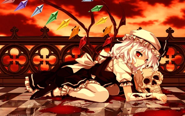 Flandre Scarlet Anime Touhou HD Desktop Wallpaper | Background Image