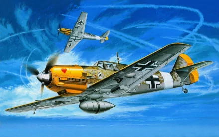 military Messerschmitt Bf 109 HD Desktop Wallpaper | Background Image