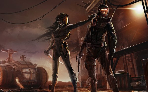 Sci Fi Women warrior Bounty Hunter Girls & Guns HD Wallpaper | Background Image
