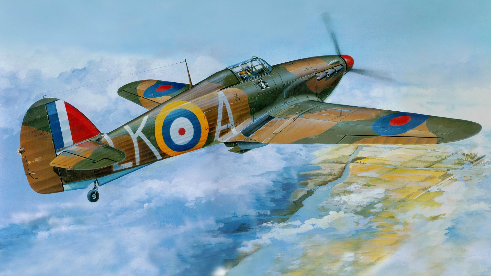 Military Hawker Hurricane HD Wallpaper | Background Image