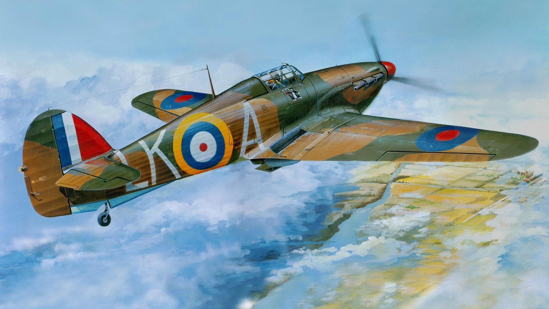 Download Aircraft Military Hawker Hurricane  HD Wallpaper