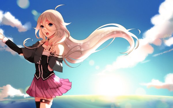 Anime Vocaloid IA Sky HD Wallpaper | Background Image