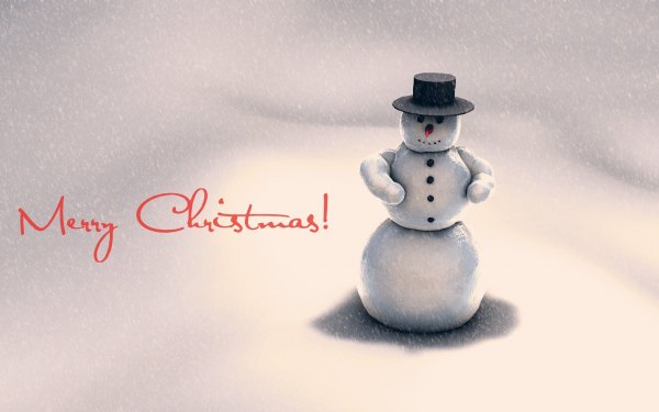 Holiday Christmas Snowman Merry Christmas HD Wallpaper | Background Image