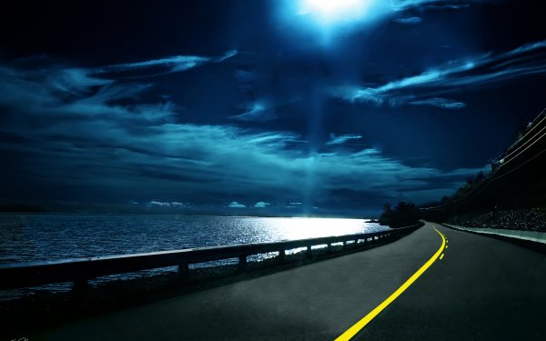 Man Made Road Earth Water Cloud HD Wallpaper | Background Image