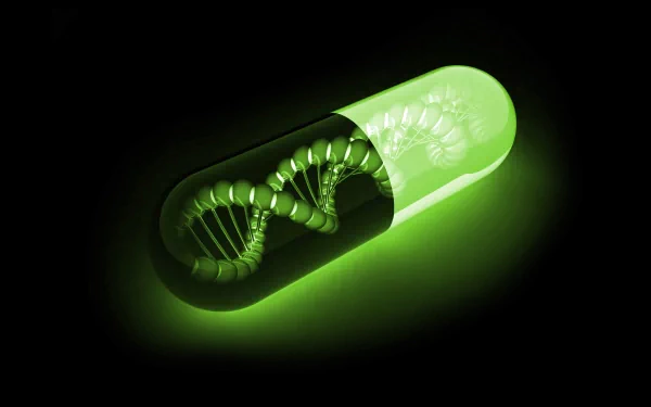artistic DNA Structure HD Desktop Wallpaper | Background Image