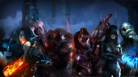 Thane Krios Kasumi Goto Garrus Vakarian Grunt (Mass Effect) Miranda Lawson video game Mass Effect 3 HD Desktop Wallpaper | Background Image