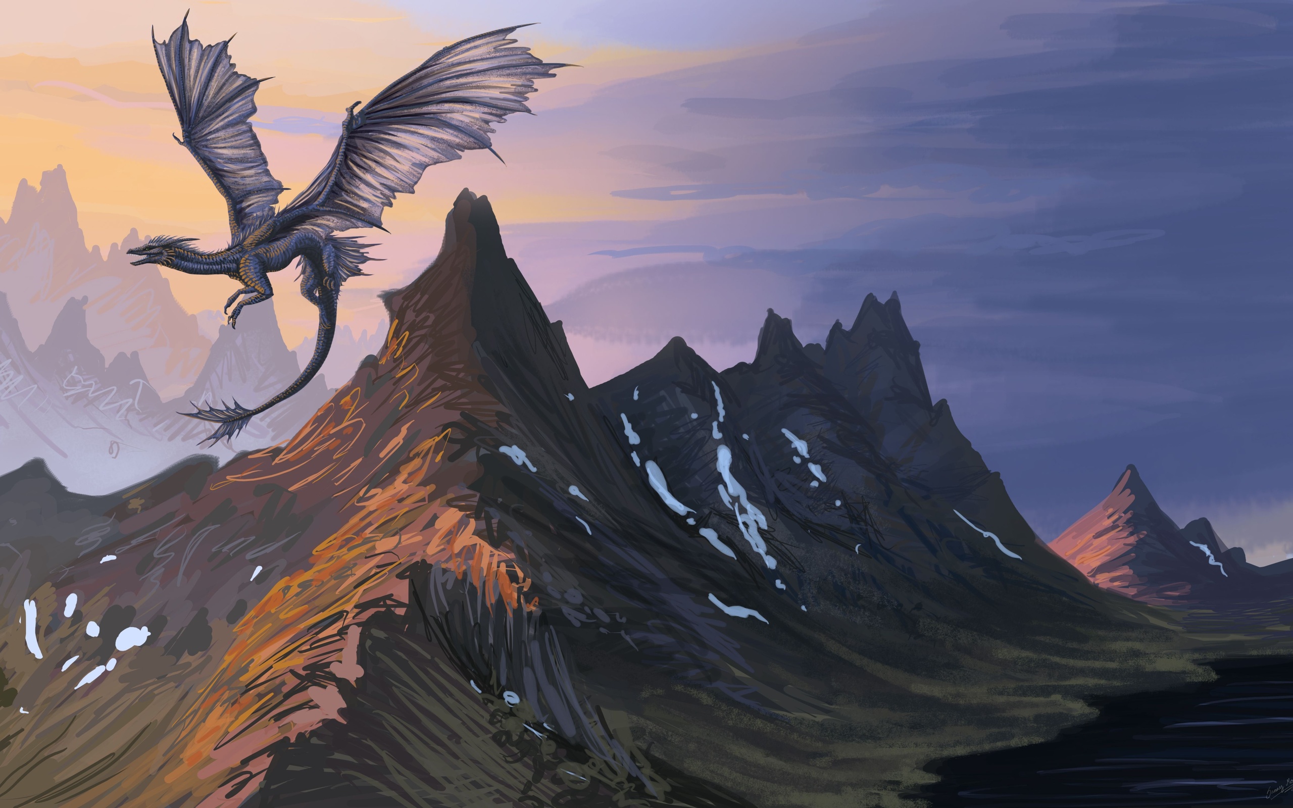 flying dragon landscape