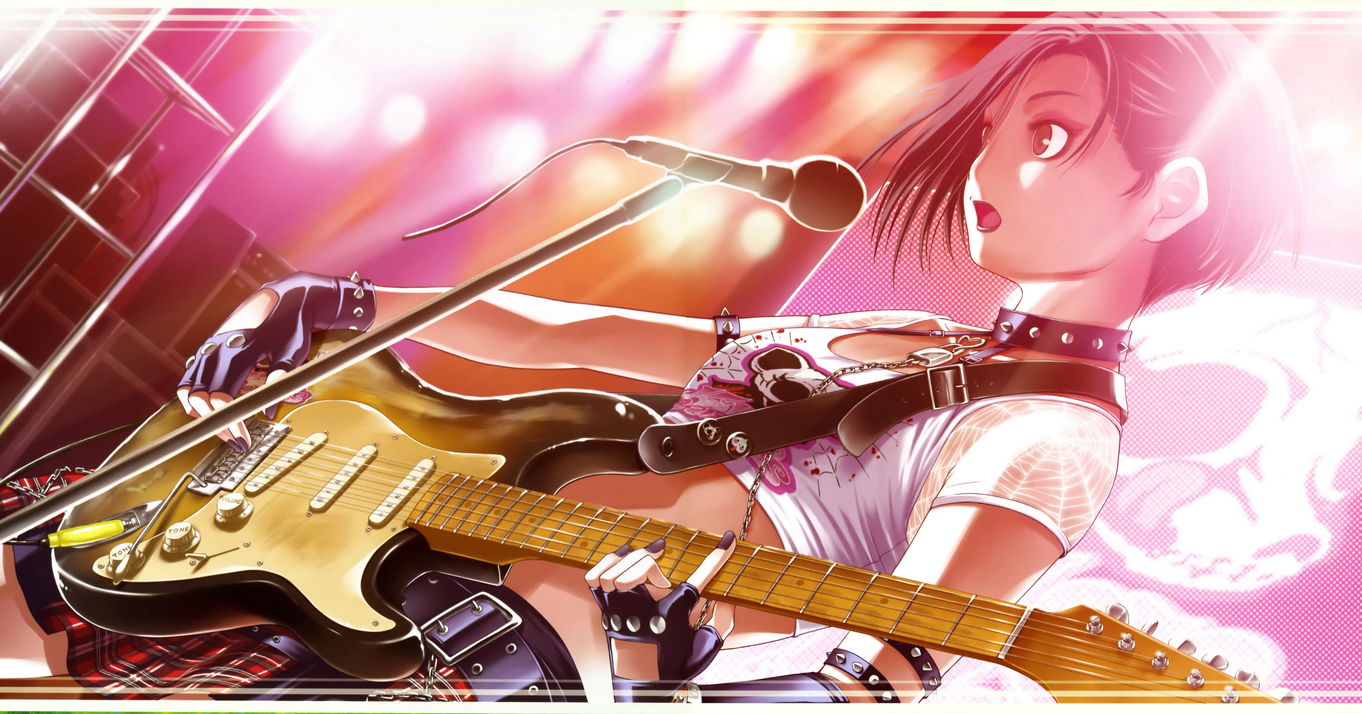 Electric guitar Anime music video Drawing, electric guitar, black Hair,  manga, violin png | PNGWing