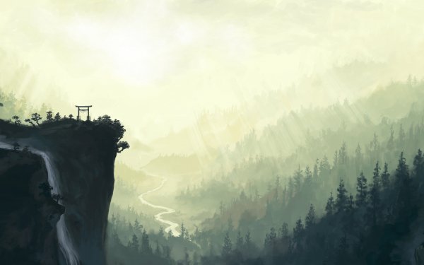 Anime Landscape HD Wallpaper | Background Image