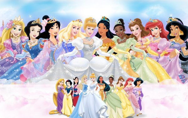 Movie Disney Ariel Snow White Mulan Belle Cinderella Rapunzel Princess Jasmine Tiana Disney Princess HD Wallpaper | Background Image