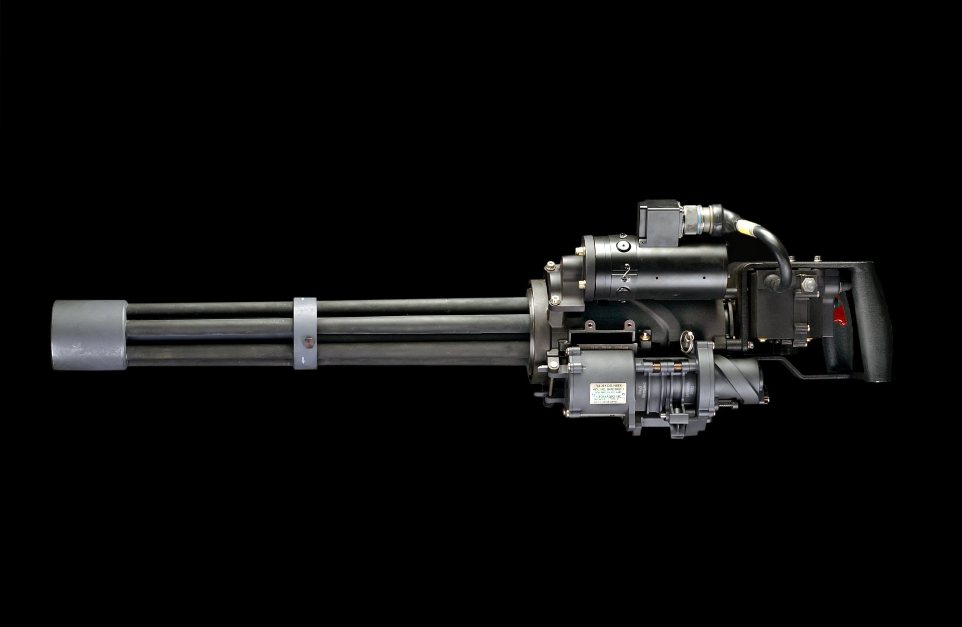 The Dillon Aero M134d Gatling Gun A “six Barreled Electrically Driven Machine Gun Chambered In