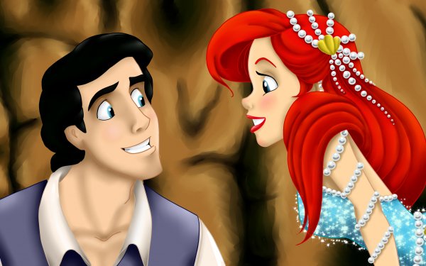 Movie The Little Mermaid (1989) The Little Mermaid Ariel Prince Eric HD Wallpaper | Background Image