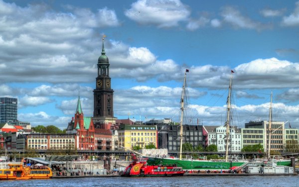 Man Made Hamburg Cities Germany Ship HD Wallpaper | Background Image