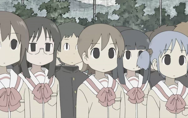 Mio Naganohara Yuuko Aioi Mai Minakami Anime Nichijō HD Desktop Wallpaper | Background Image