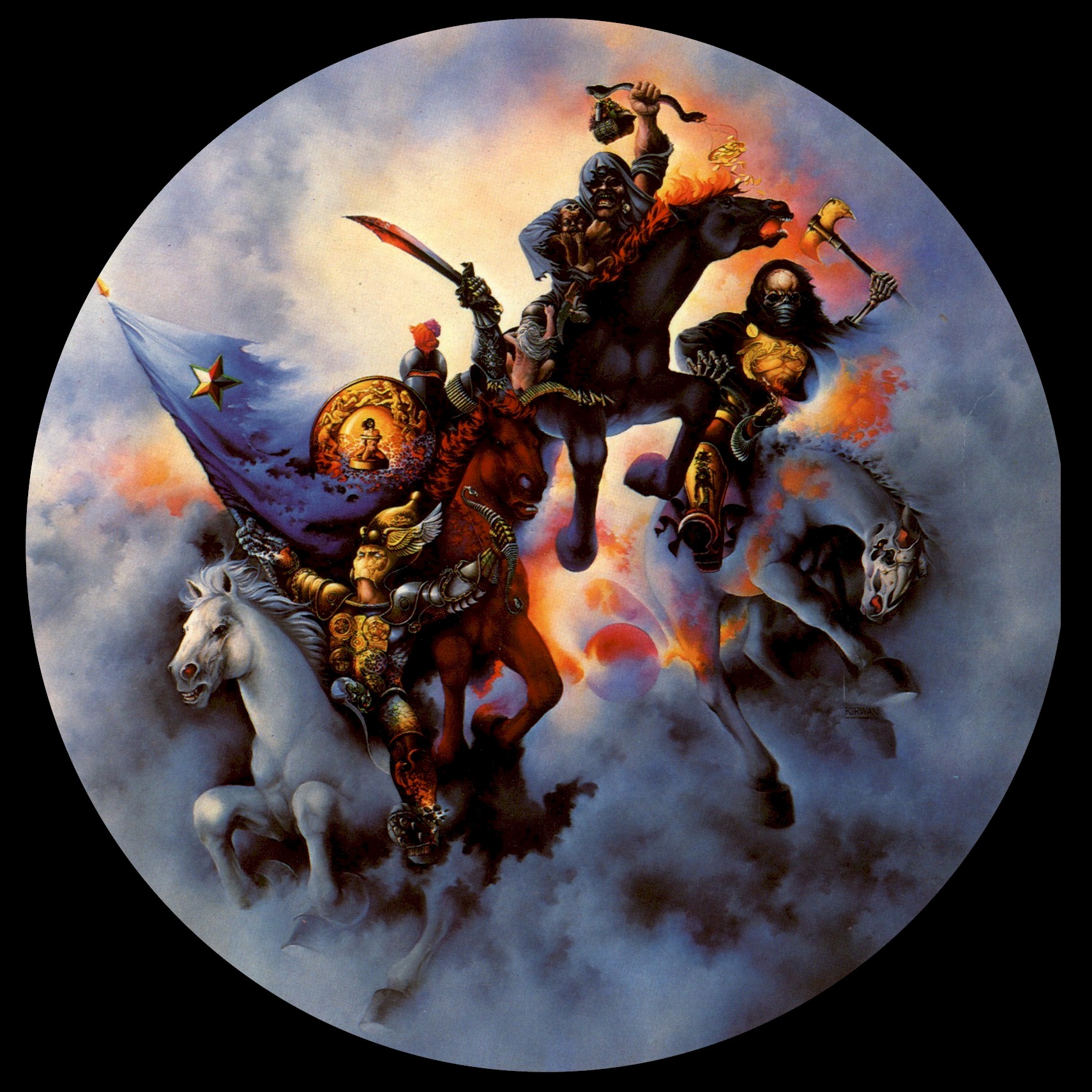 Dark Four Horsemen of the Apocalypse HD Wallpaper | Background Image