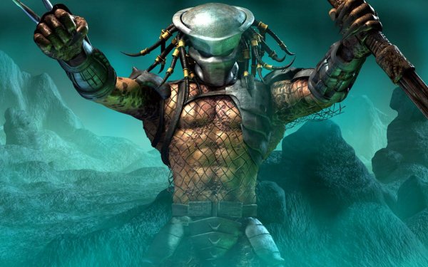 Video Game Aliens Versus Predator 2 Predator Creature Alien HD Wallpaper | Background Image