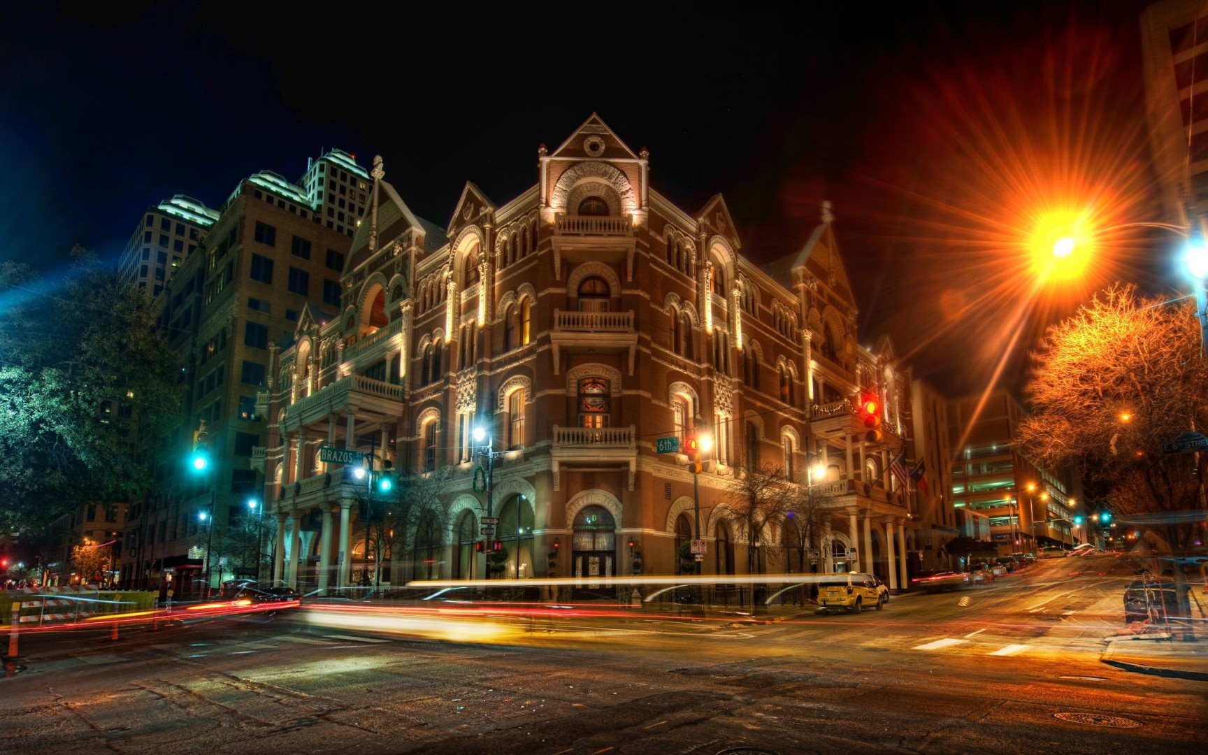 The Driskill at Night. Austin, Texas USA Wallpaper and Background Image