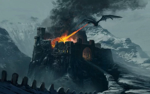 destruction fantasy dragon HD Desktop Wallpaper | Background Image