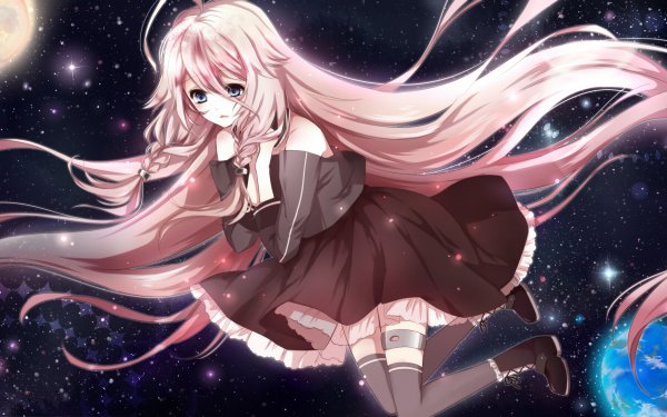 Anime Vocaloid IA Space HD Wallpaper | Background Image