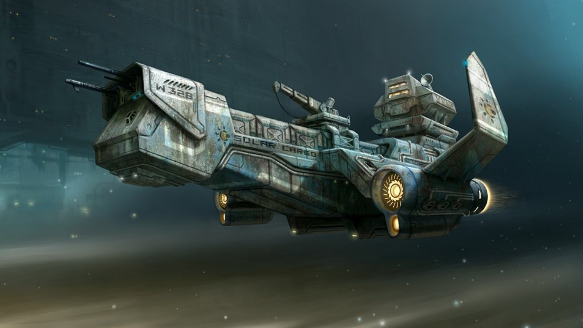 Sci Fi Spaceship HD Wallpaper