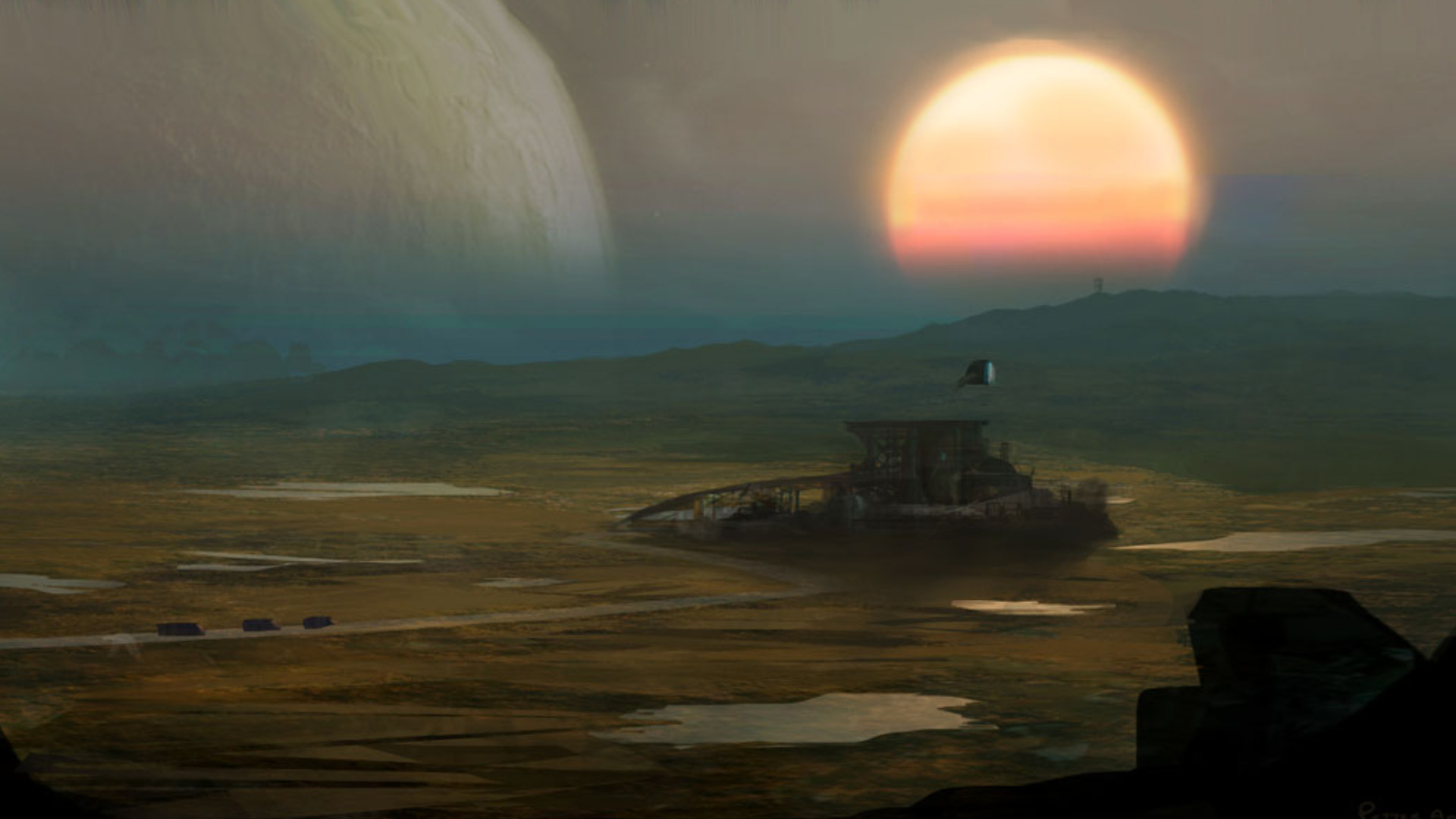 Download Sci Fi Landscape Hd Wallpaper