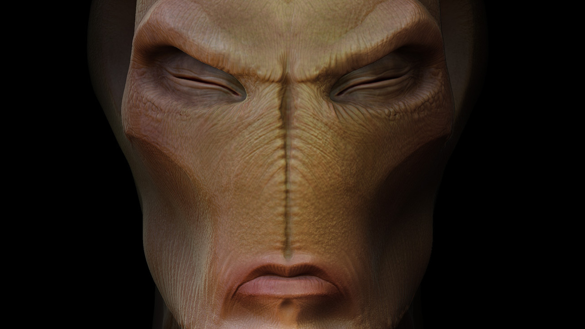 Alien Head Hd Desktop