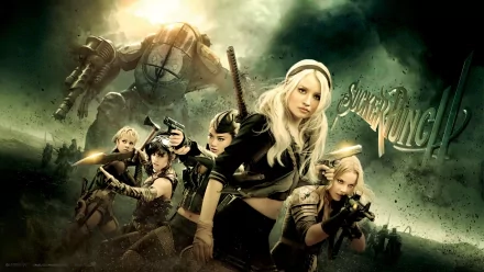 Abbie Cornish Jena Malone Vanessa Hudgens Jamie Chung Emily Browning Sweet Pea (Sucker Punch) Babydoll (Sucker Punch) Amber (Sucker Punch) movie Sucker Punch HD Desktop Wallpaper | Background Image