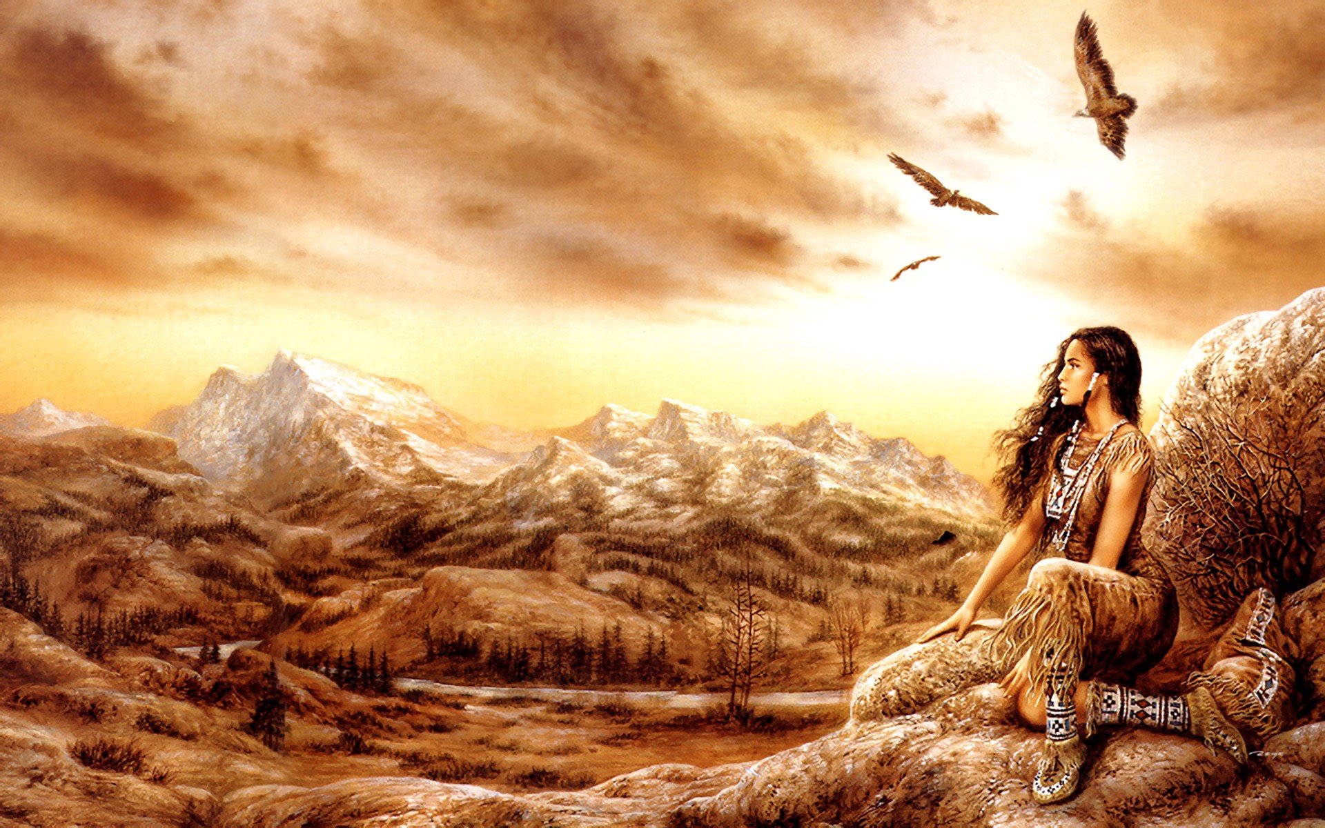Native Girl Full Hd Wallpaper And Background Image 1920x1200 Id 274270