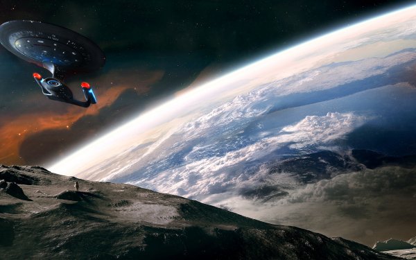 Sci Fi Star Trek Space Planet Moon Nebula HD Wallpaper | Background Image