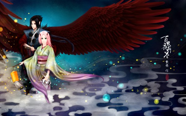 Anime Naruto Sakura Haruno Sasuke Uchiha HD Wallpaper | Background Image