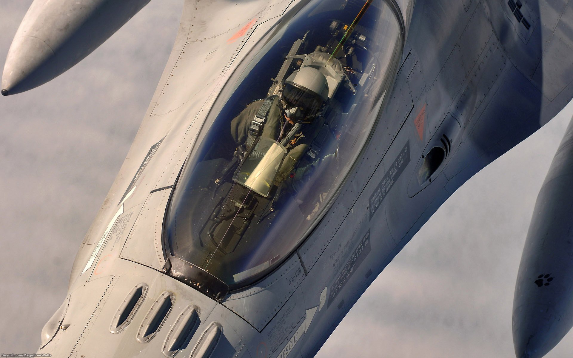 Download Military General Dynamics F-16 Fighting Falcon HD Wallpaper