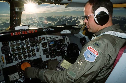  Lt. Johnny Summers a KC - 135Q Stratotanker aircraft co-pilot