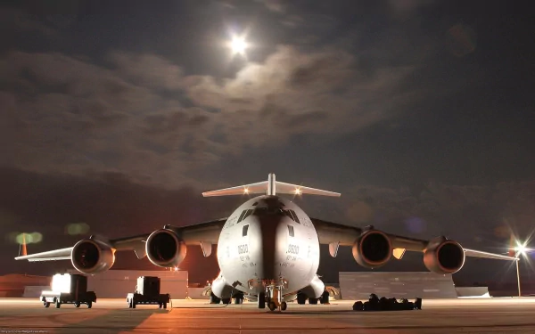Boeing air force airplane aircraft cargo aircraft cargo plane military Boeing C-17 Globemaster III HD Desktop Wallpaper | Background Image