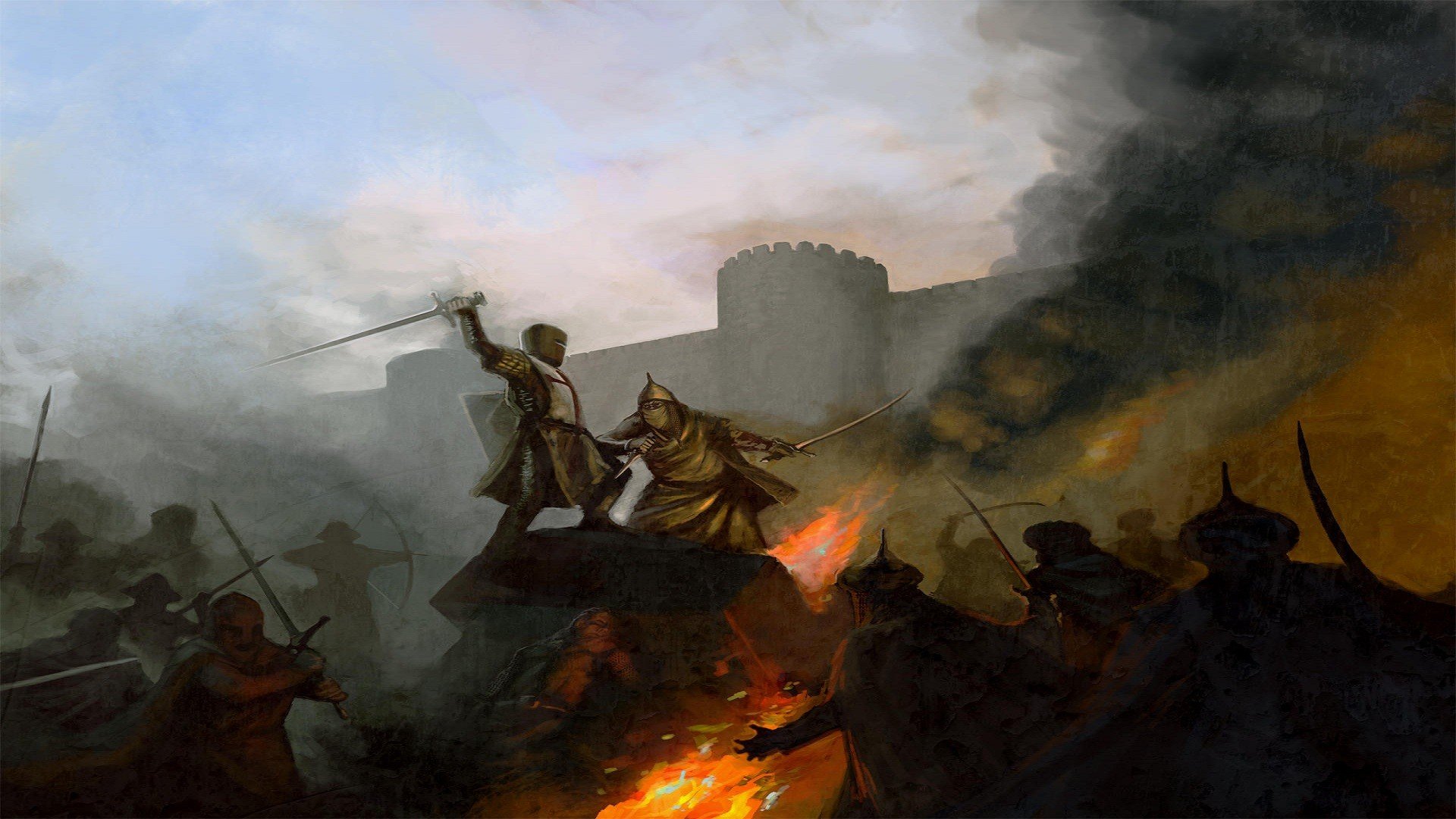 Средневековое сражение