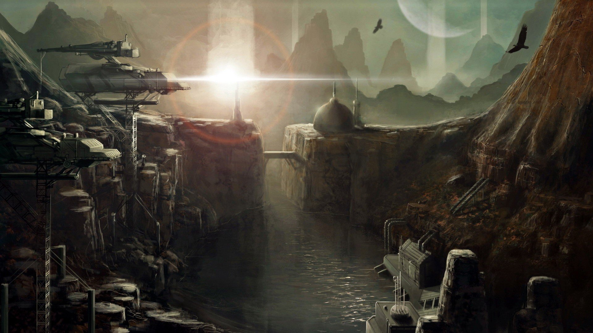 Download Sci Fi Landscape HD Wallpaper