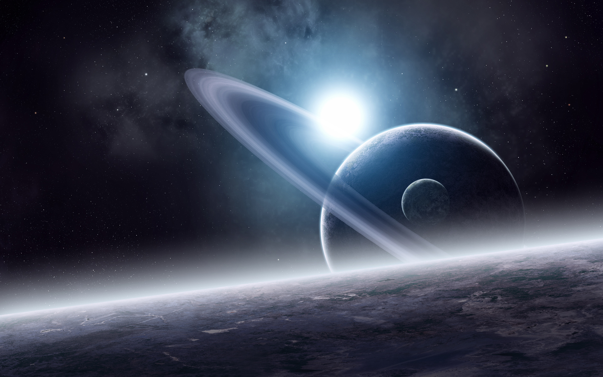Download Sci Fi Planetary Ring HD Wallpaper | 1920x1200 | Wallpaper Abyss