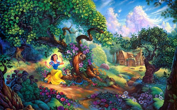 Movie Snow White Disney Snow White and the Seven Dwarfs HD Wallpaper | Background Image