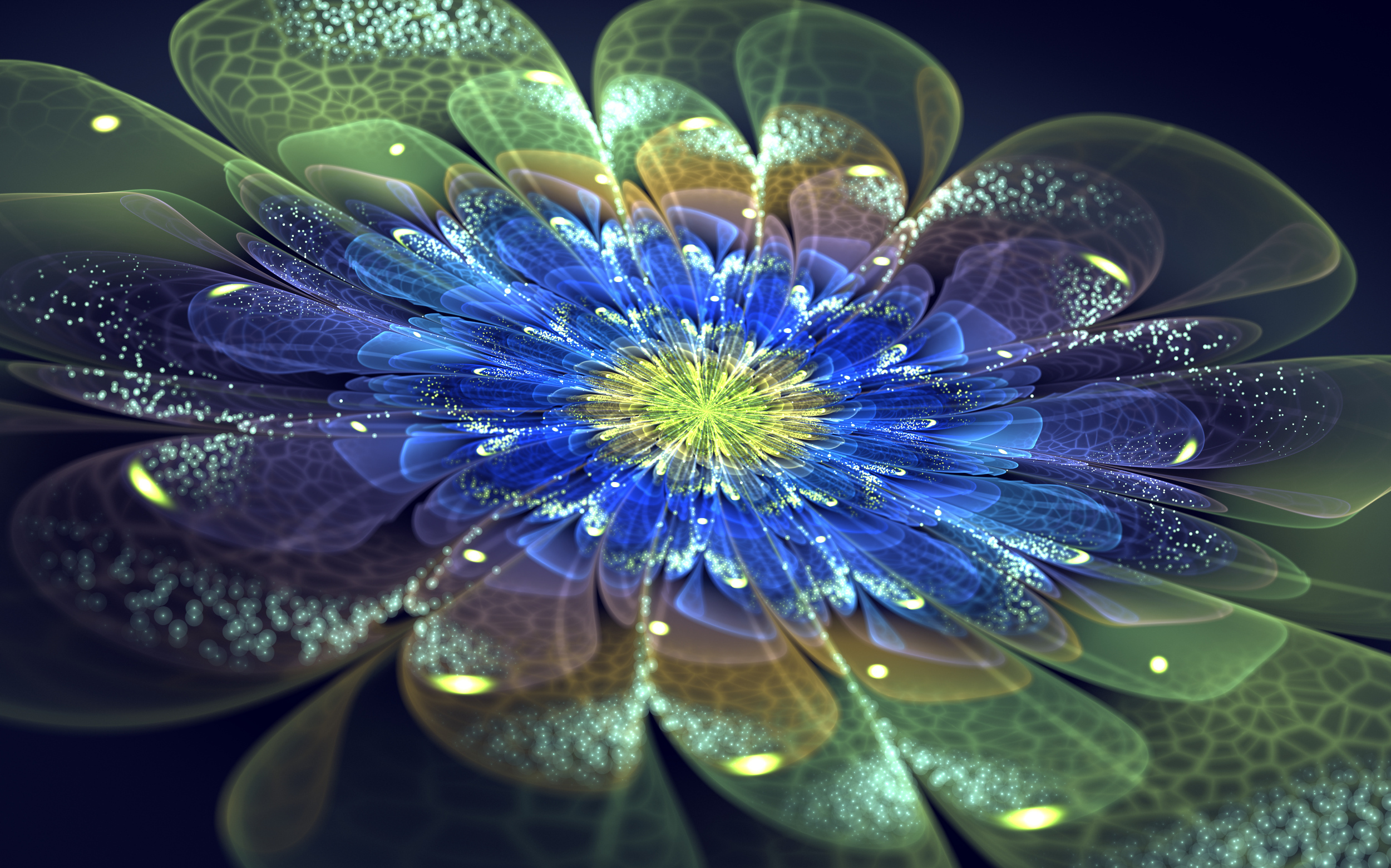 Download Flower Abstract Fractal HD Wallpaper