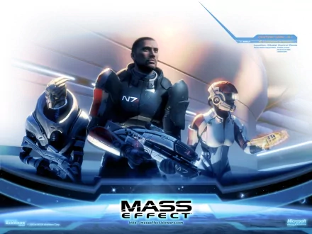 Ashley Williams Garrus Vakarian Commander Shepard video game Mass Effect HD Desktop Wallpaper | Background Image