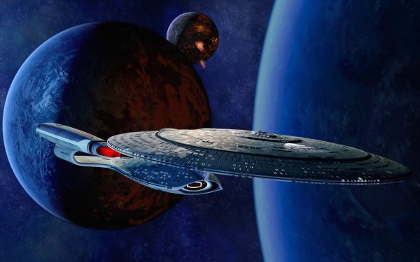TV Show Star Trek: The Next Generation Star Trek Sci Fi Movie Enterprise Ship Space Planet Stars Dark HD Wallpaper | Background Image