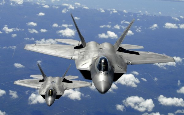 Military Lockheed Martin F-22 Raptor Jet Fighters United States Air Force HD Wallpaper | Background Image