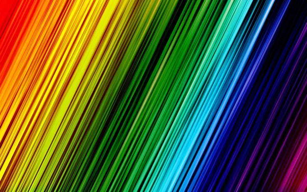 HD desktop wallpaper featuring an artistic array of diagonal RGB colors with vibrant stripes transitioning from red to purple, creating a dynamic and colorful background.