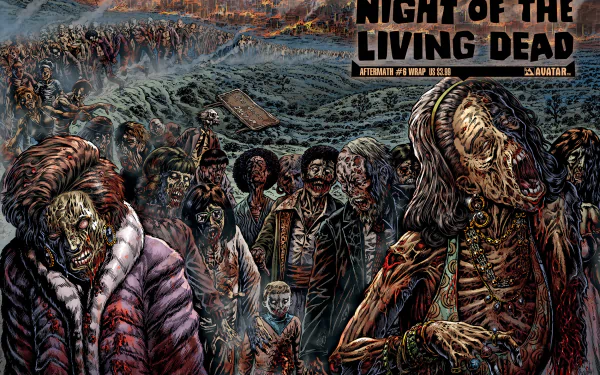 Comic night of the living dead: aftermath HD Desktop Wallpaper | Background Image
